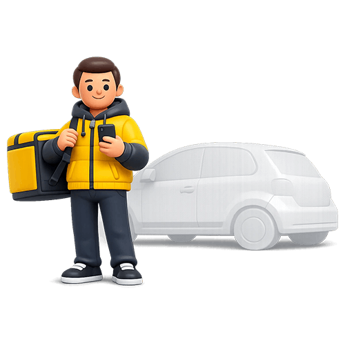 Автокурьер Яндекса на личном авто